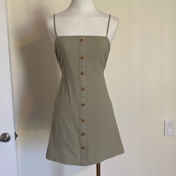Princess Polly Rita Dae Mini Dress in Sage Size 4 - Picture 4 of 15